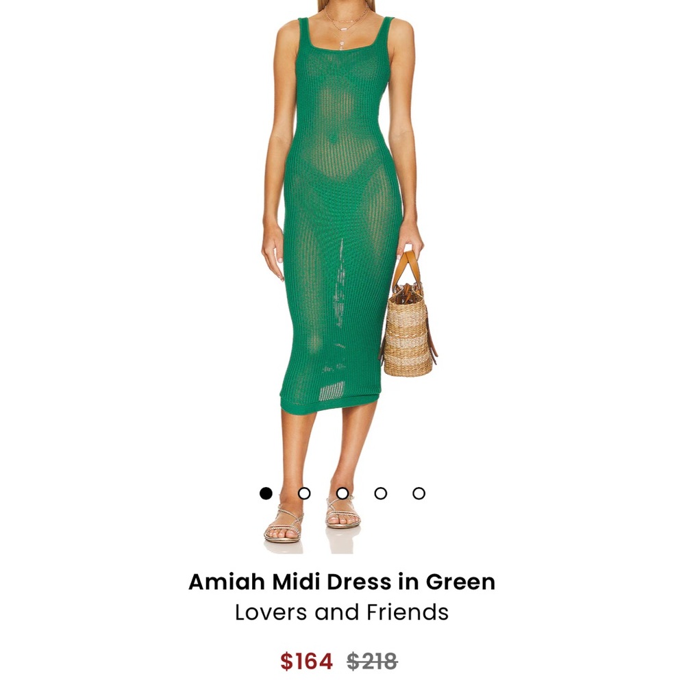 NWT….Lover and Friends Green dress